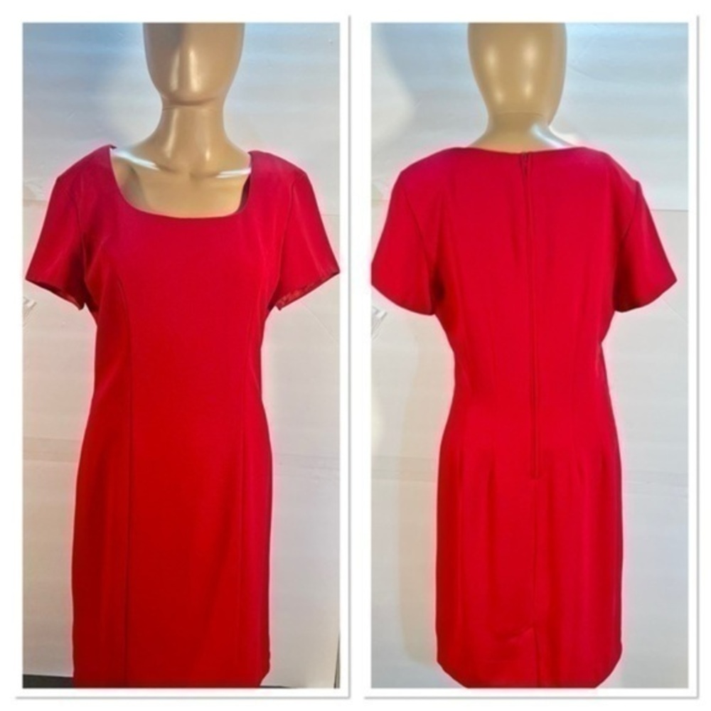 KARIN STEPHENS WOMENS RED DRESS SIZE 10